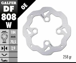 Galfer DF808W Wave® fékrotor Fék Tuning alkatrészek