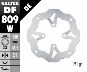 Galfer DF809W Wave® fékrotor Fék Tuning alkatrészek