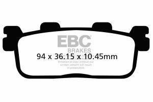 Ebc SFAC607 SFAC Carbon sorozatú robogó fékbetétek Fékbetét