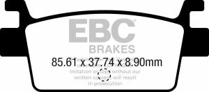 Ebc SFAC719 SFAC Carbon sorozatú robogó fékbetétek Fékbetét