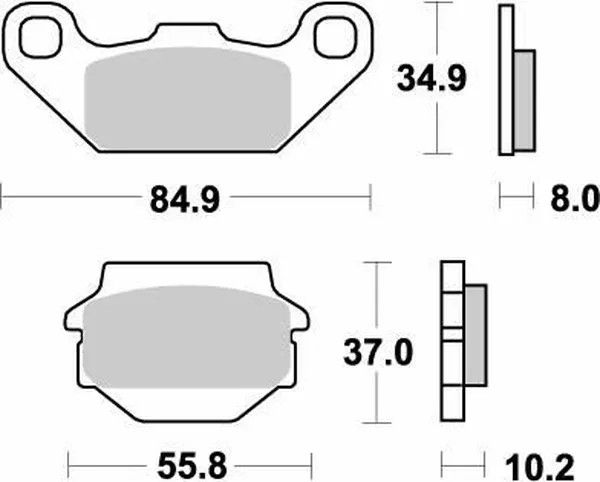 Moto-master 091321 Nitro ATV fékbetétek Fékbetét 0