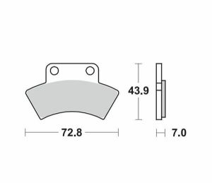 Moto-master 097621 Nitro ATV fékbetétek Fékbetét