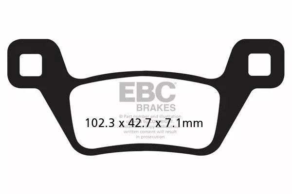 Ebc FA600/2R R sorozatú, nagy teherbírású, simított fékbetétek Fékbetét 0