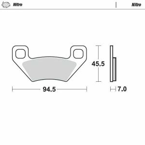 Moto-master 097221 Nitro ATV fékbetétek Fékbetét
