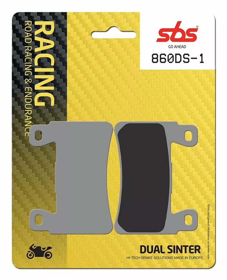 Sbs 860DS-1 DS Racing kettős szinterezett fékbetétek Fékbetét 0
