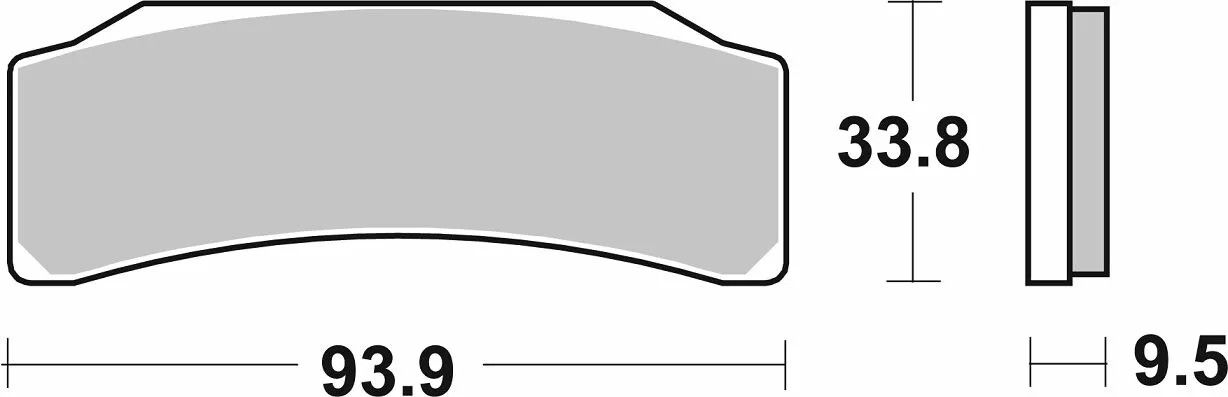 Sbs 889DS-2 DS Racing kettős szinterezett fékbetétek Fékbetét 1
