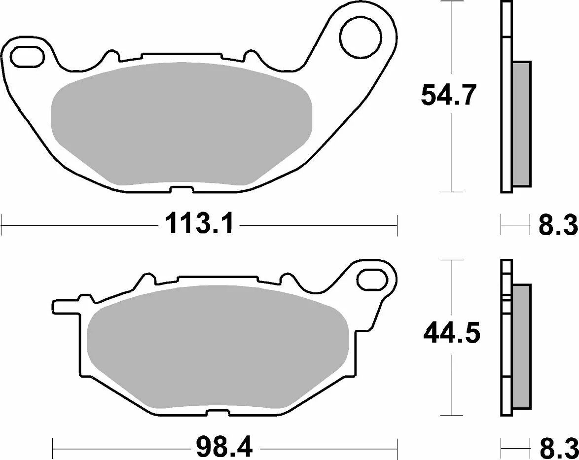 Sbs 931DS-2 DS Racing kettős szinterezett fékbetétek Fékbetét 1