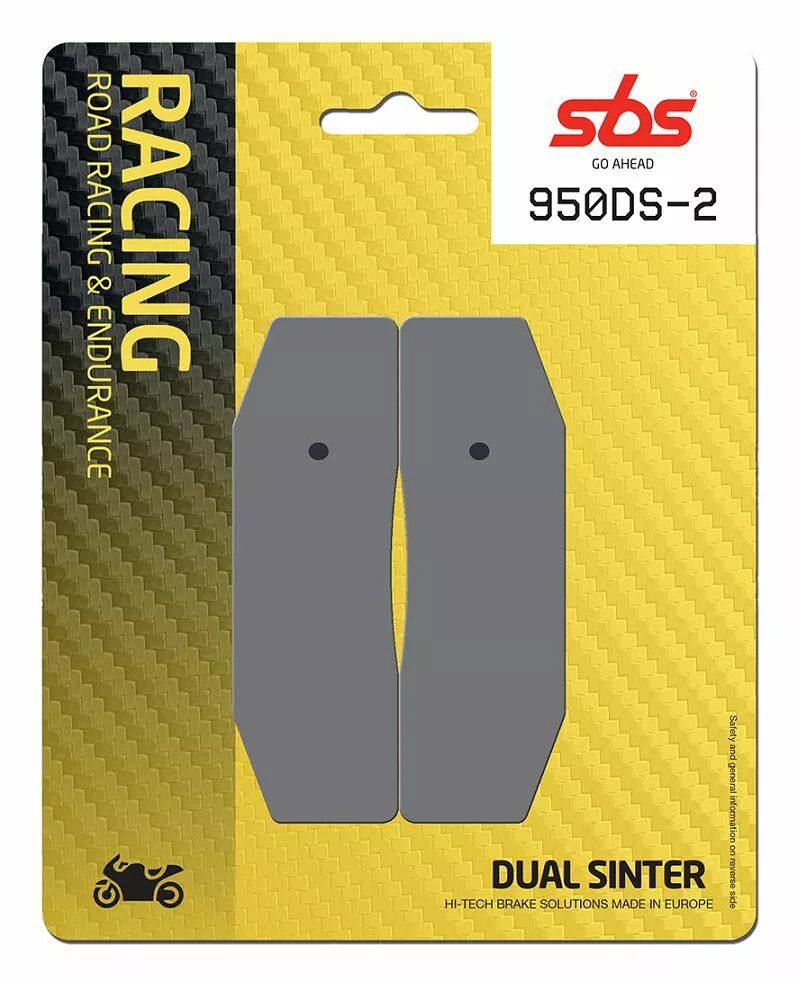 Sbs 950DS-2 DS Racing kettős szinterezett fékbetétek Fékbetét 0