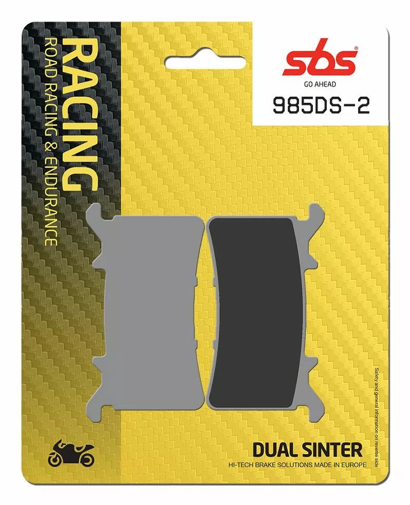 Sbs 985DS-2 DS Racing kettős szinterezett fékbetétek Fékbetét 0