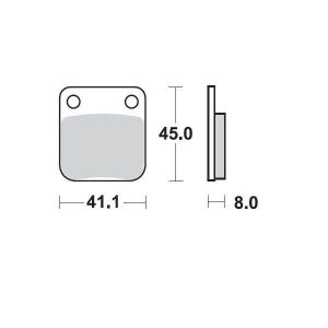 Moto-master 409204 Kerámia fékbetétek Fékbetét