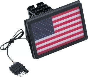 Kuryakyn KUR2893 Freedom Flag LED vevőcsatlakozó fedél Fényszóró, helyzetjelző