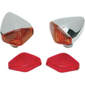 Drag specialties 12-6034-ALE Csere irányjelző lencse Motorkerékpár lámpa