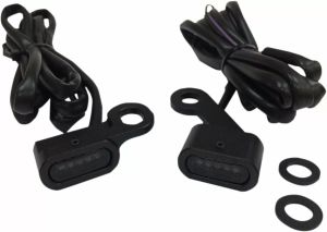 Drag specialties L22-0231MBMENU LED kormányjelző lámpák Fényszóró, helyzetjelző