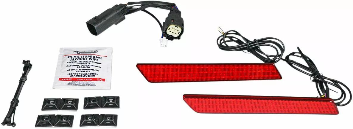Custom dynamics CD-LATCH-SS6-R Nyeregtáska Reteszelő lámpák Fényszóró, helyzetjelző 0
