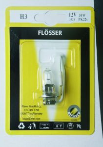 Flosser 3320 halogén fényszóró izzók Motorkerékpár lámpa