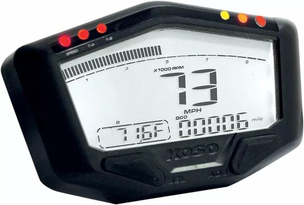 Koso north america BA022W10 DB-02R utcai/versenysebességmérő Sebességmérő és fordulatszámmérő 0