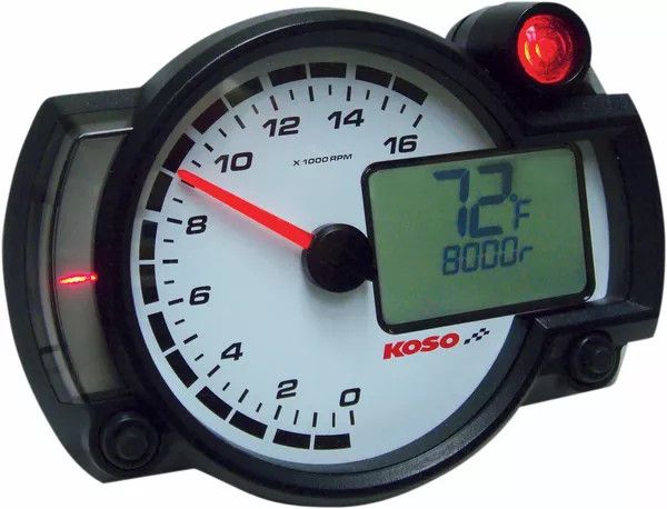 Koso north america BA015010 RX2-NR GP-stílusú versenyfordulatszámmérő Sebességmérő és fordulatszámmérő 0