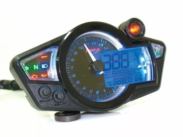 Koso north america BA011210 Rx-1N Gp-stílusú sebességmérő ABE-vel Sebességmérő és fordulatszámmérő 0