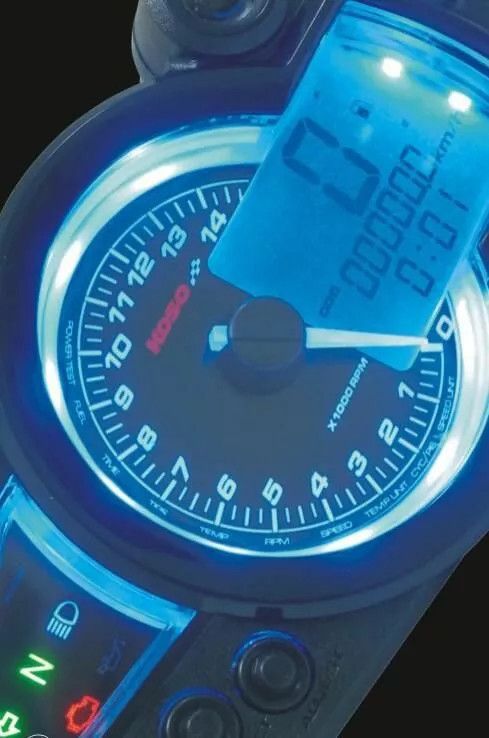 Koso north america BA011210 Rx-1N Gp-stílusú sebességmérő ABE-vel Sebességmérő és fordulatszámmérő 1