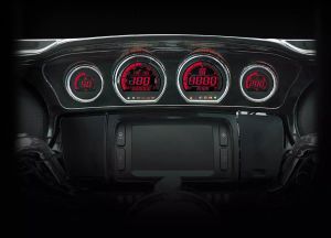 Koso north america BA064900 HD-03 - Négy részes LCD mérőkészlet Sebességmérő és fordulatszámmérő 1
