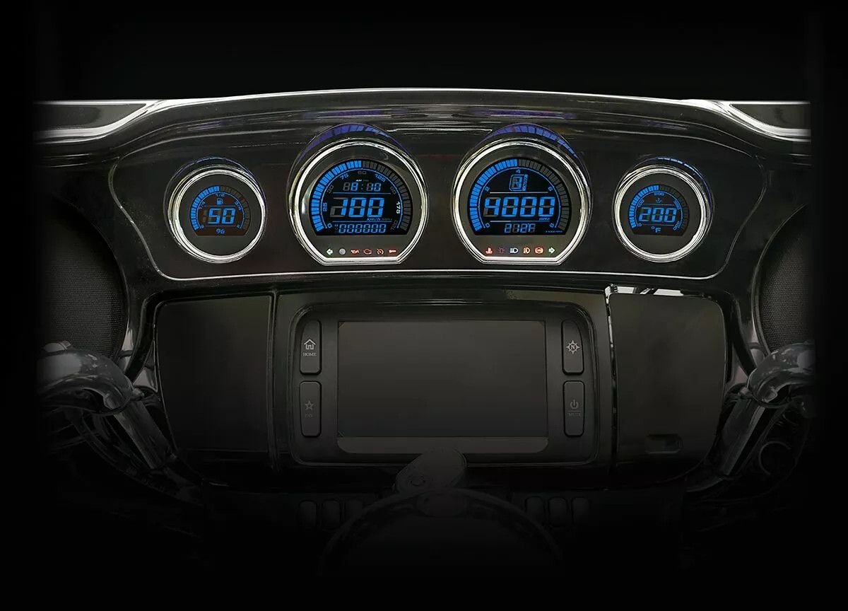 Koso north america BA064921 HD-03L négyrészes LED-mérőkészlet Sebességmérő és fordulatszámmérő 2