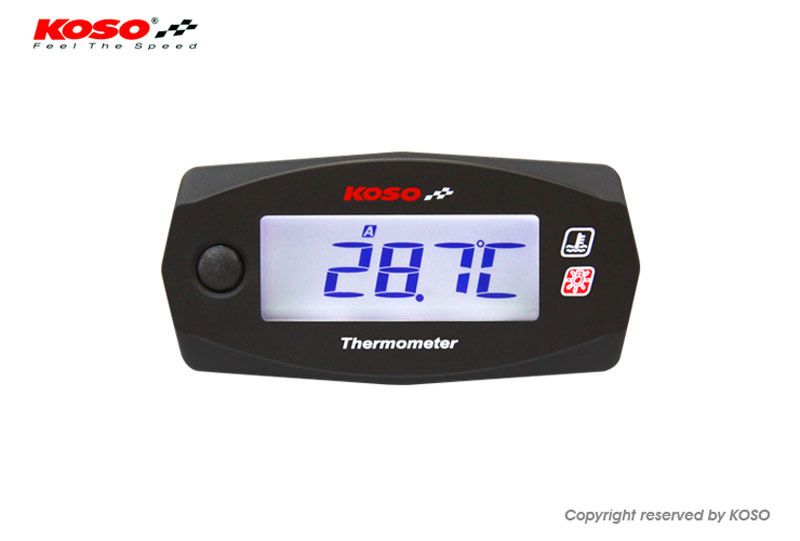 Koso north america BA033020 Mini-4 kettős hőmérő Sebességmérő és fordulatszámmérő 0