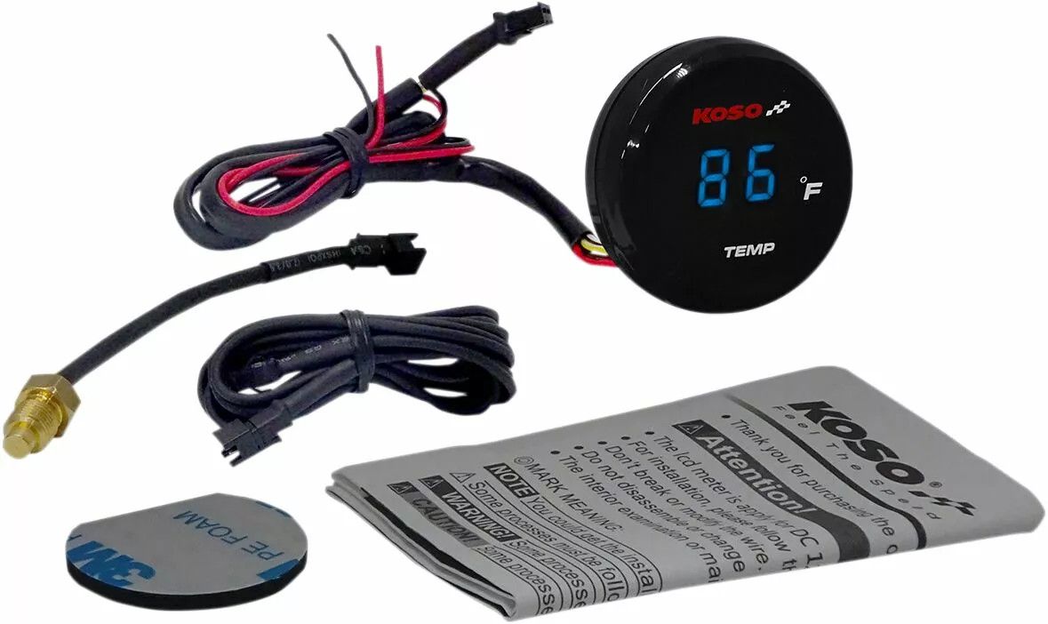 Koso north america BA067B10 I-Gear hőmérő Sebességmérő és fordulatszámmérő 1