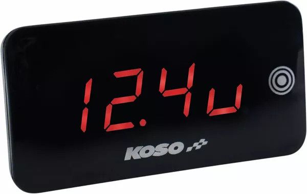 Koso north america BA068041 digitális szupervékony érintőképernyős feszültség- és hőmérsékletmérő Sebességmérő és fordulatszámmérő 0
