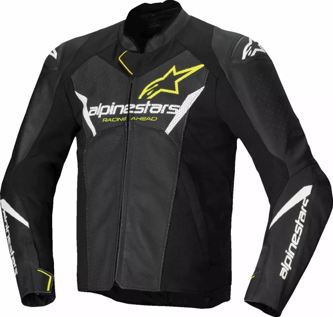 Alpinestars 3103625-125-60 gyorsabb V3 légáramú bőrdzseki Motoros kabát 0