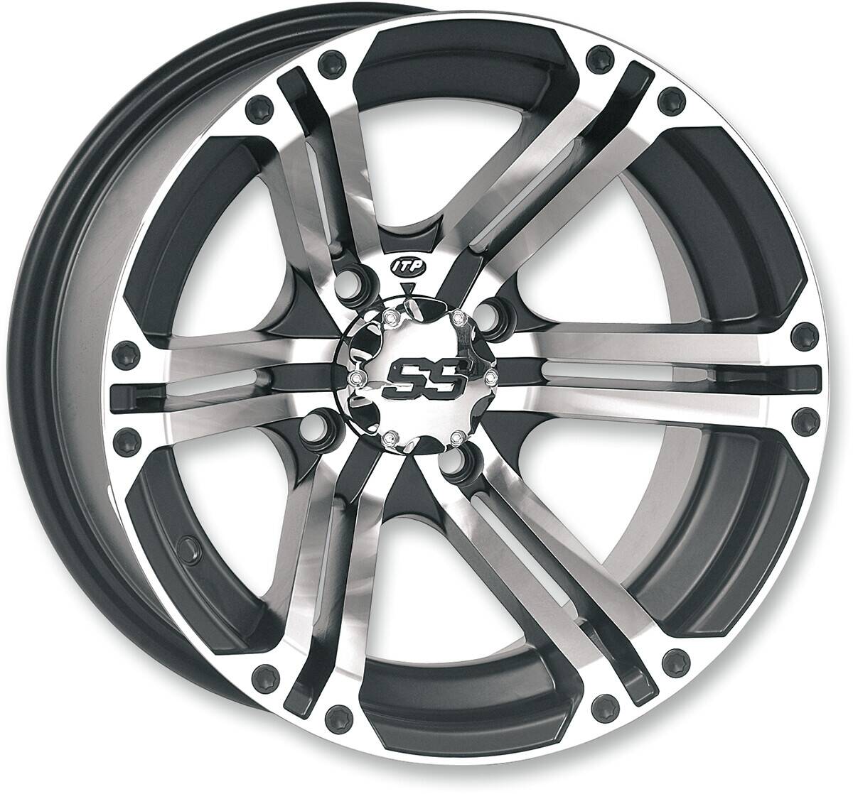 ITP kerék SS ötvözet SS 212 megmunkált bevonat 14x6 csavar minta 4/115 offset 4+2 Motorkerékpár és Quad Kerék 0