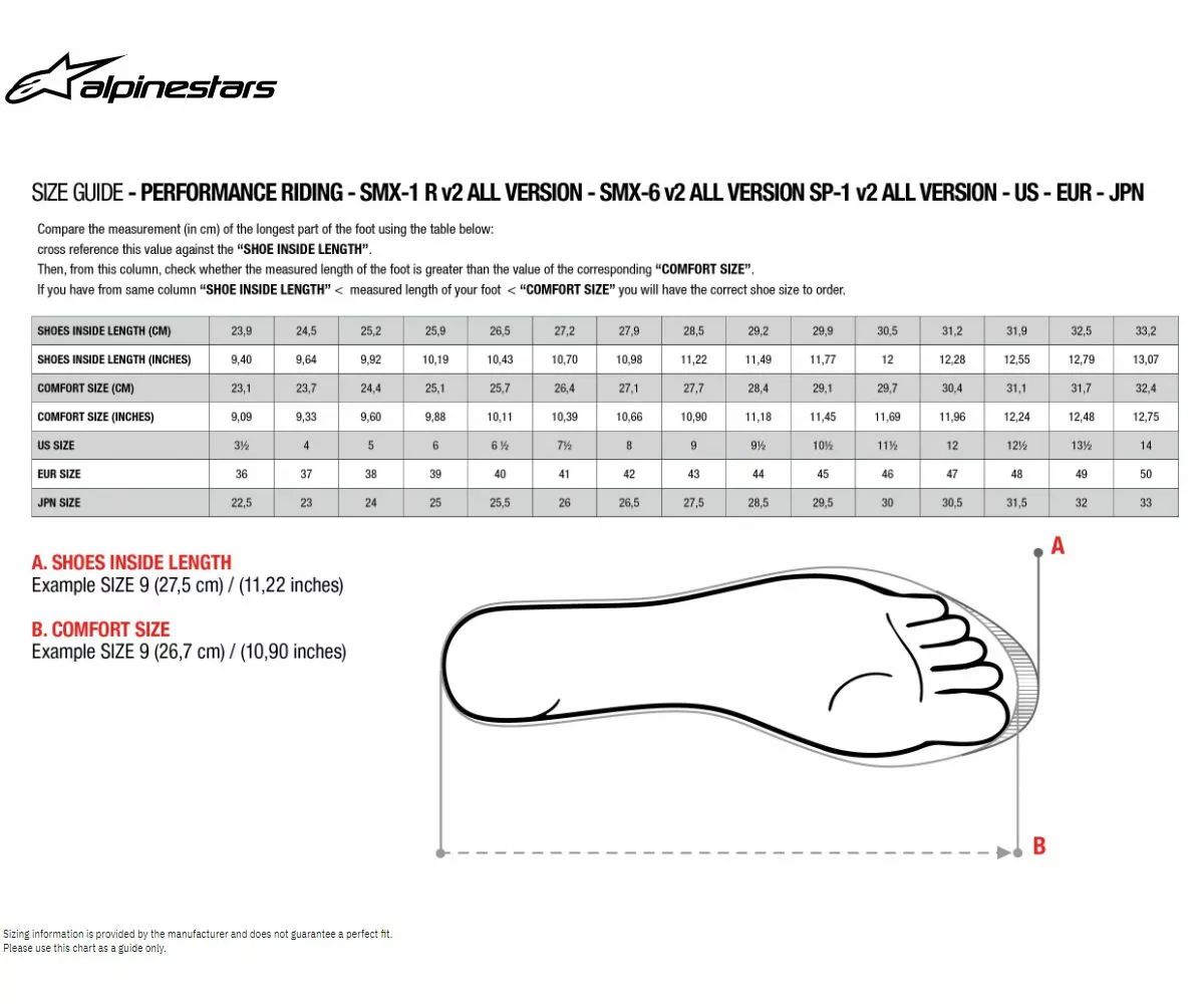 Alpinestars 2222024-119-44 SP-X Boa Boots Motoros cipő, csizma 7