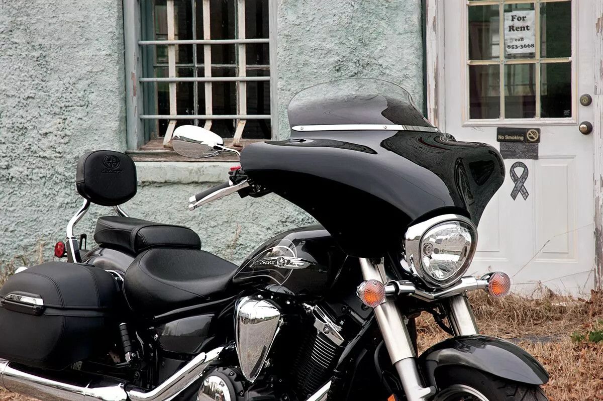 Memphis shades hd MEM0918 réselt rozsdamentes acélból készült Batwing Fairing Trim Szélvédő és karosszéria rögzítő alkatrész 4
