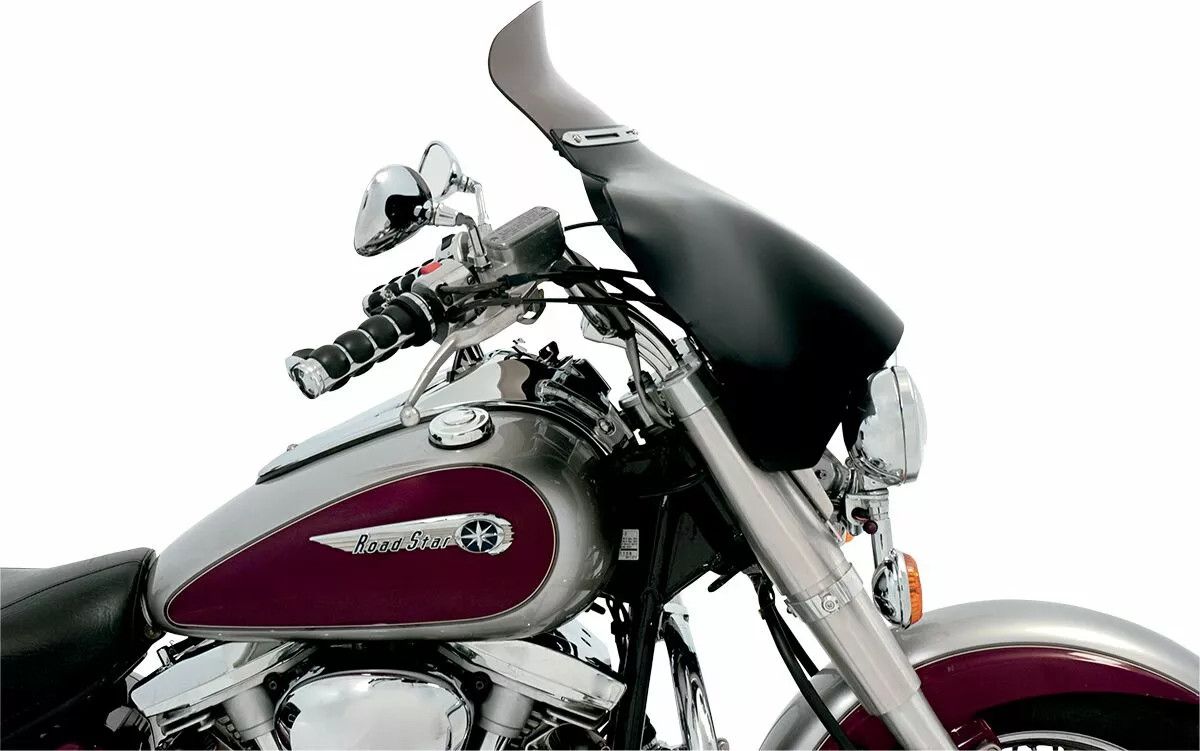 Memphis shades hd MEM0923 réselt rozsdamentes acélból készült Batwing Fairing Trim Szélvédő és karosszéria rögzítő alkatrész 2