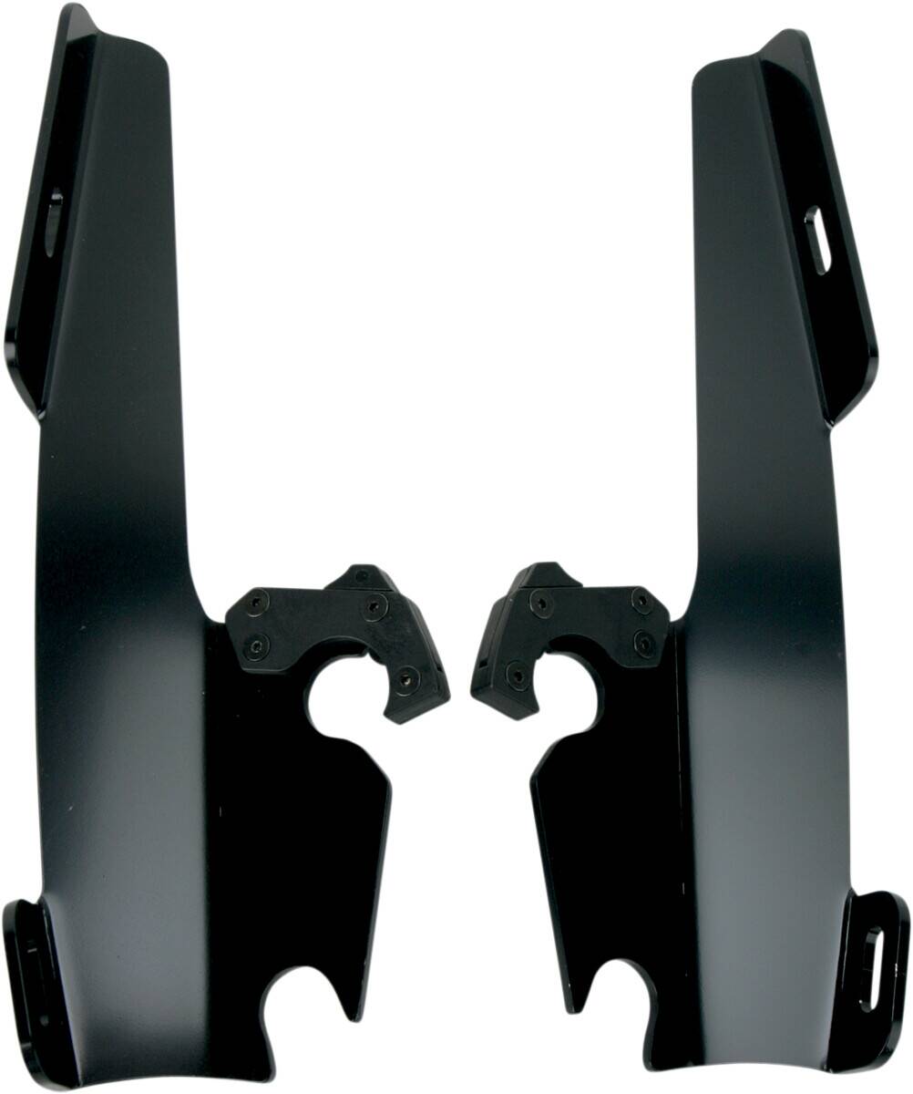 Memphis shades hd PLATES-ONLY készlet TRIGGER-LOCK MEMPHIS FATS/SLIM-WINDSHIELD/BATWING-FAIRING fekete Szélvédő és karosszéria rögzítő alkatrész 0