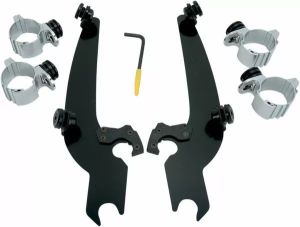 Memphis shades hd MEB8919 Sportshield trigger-zár teljes Mount Kit Szélvédő és karosszéria rögzítő alkatrész 1