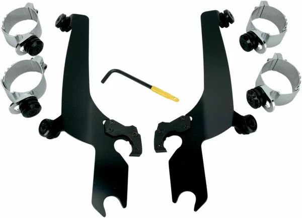 Memphis shades hd MEB8929 Sportshield trigger-zár teljes Mount Kit Szélvédő és karosszéria rögzítő alkatrész 1