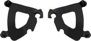 Memphis shades hd PLATES-ONLY készlet TRIGGER-LOCK GAUNTLET-FAIRING fekete Szélvédő és karosszéria rögzítő alkatrész