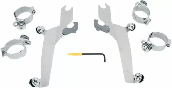 Memphis shades metric MEK1922 NO-TOOL TRIGGER-LOCK MOUNT KIT a Sportshield számára Szélvédő és karosszéria rögzítő alkatrész 1