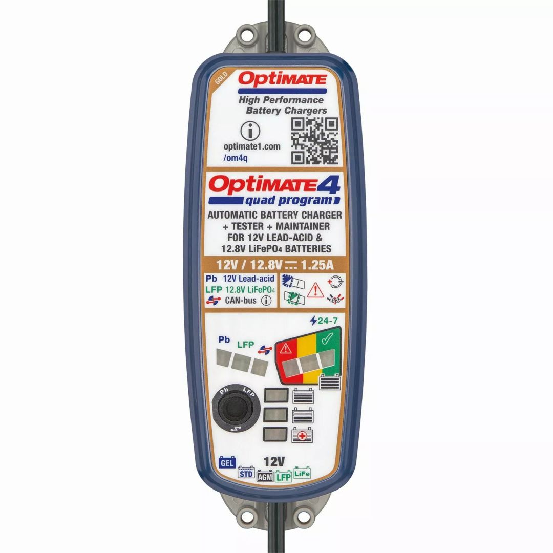 Tecmate TM630 Optimate 4 quad program Akkumulátor töltő 0