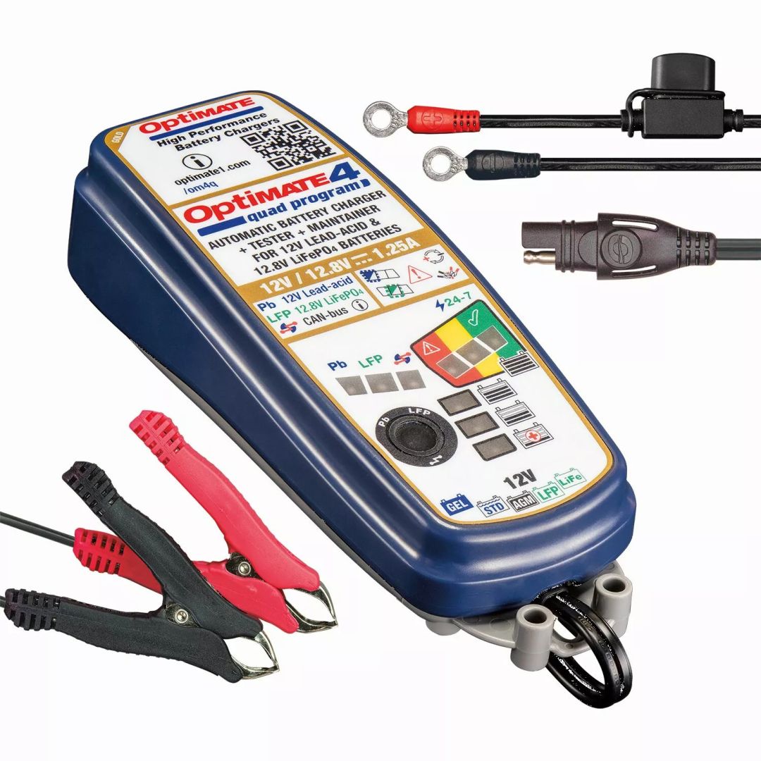 Tecmate TM630 Optimate 4 quad program Akkumulátor töltő 1