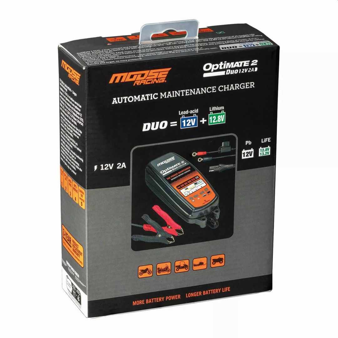 Moose offroad TM554 Moose Racing Optimate 2 Duo EU akkumulátortöltő MSE Akkumulátor és tartozékai 1