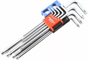 Bikeservice BS9101 9 darabos mágneses TORX kulcs 