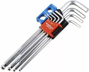 Bikeservice BS9103 9 darabos mágneses golyópont Hex kulcs 