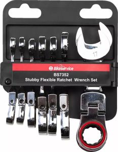 Bikeservice BS7352 makacs flex fej racsnis kombinált csavarkulcs 