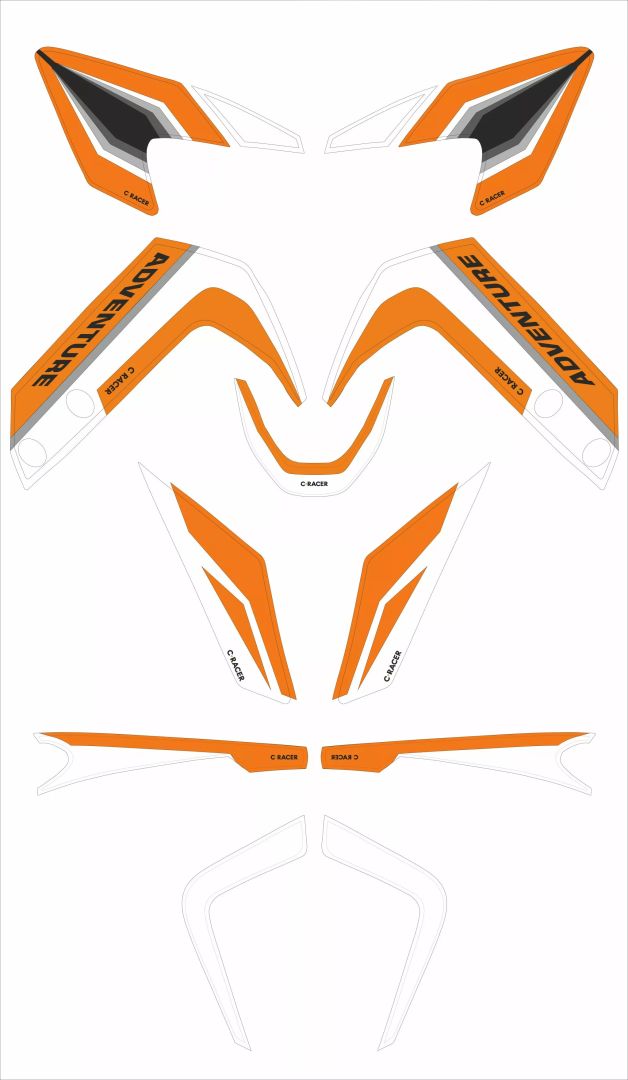 C-racer STK-KTM390ADV-W matricakészlet 0
