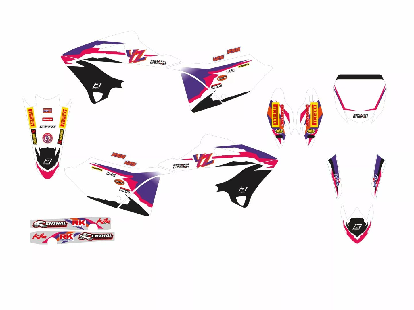 Blackbird racing 2250R11/01 Grafikus készlet 0