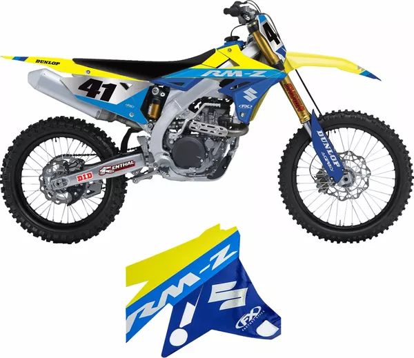 Factory effex 27-51402 Grafikus TK Chrm Suz RMZ250 19-24, RMZ450 18-24 0