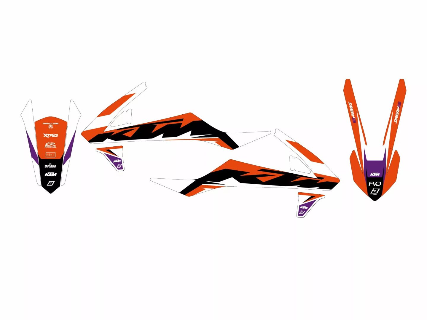 Blackbird racing 2545AB Dream 5 grafikus készlet 0