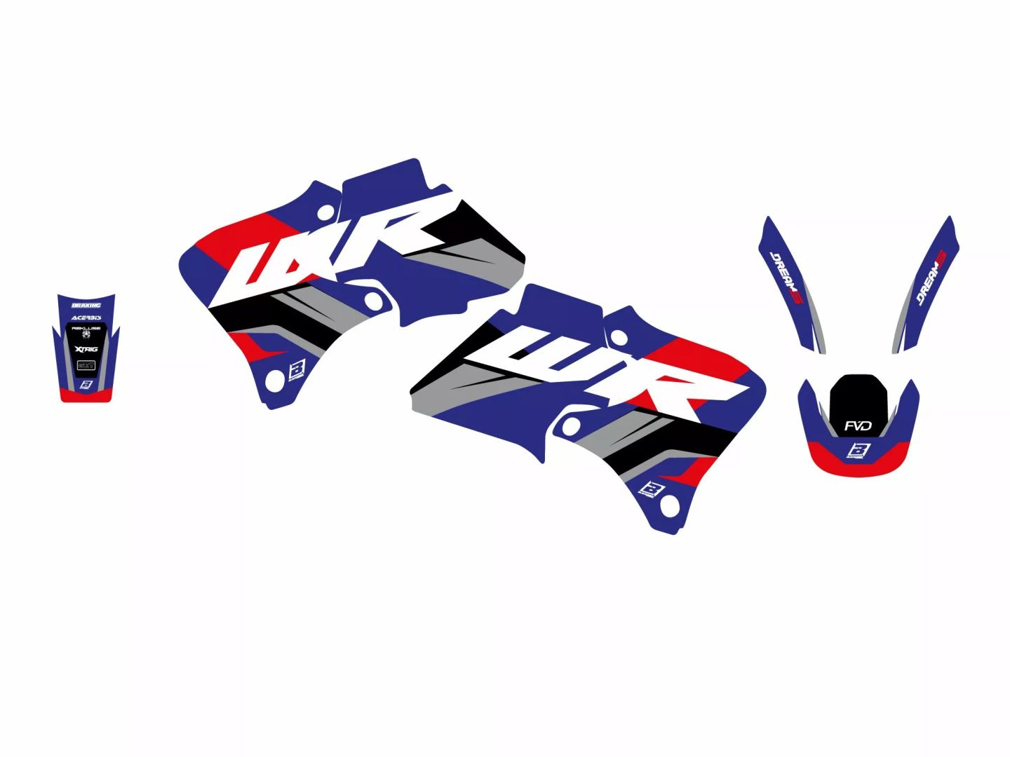 Blackbird racing 2227AB Dream 5 grafikus készlet 0