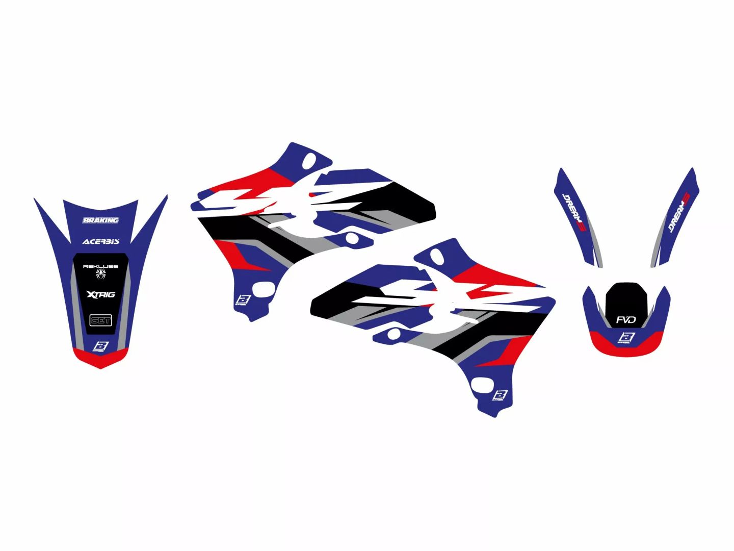 Blackbird racing 2230AB Dream 5 grafikus készlet 0